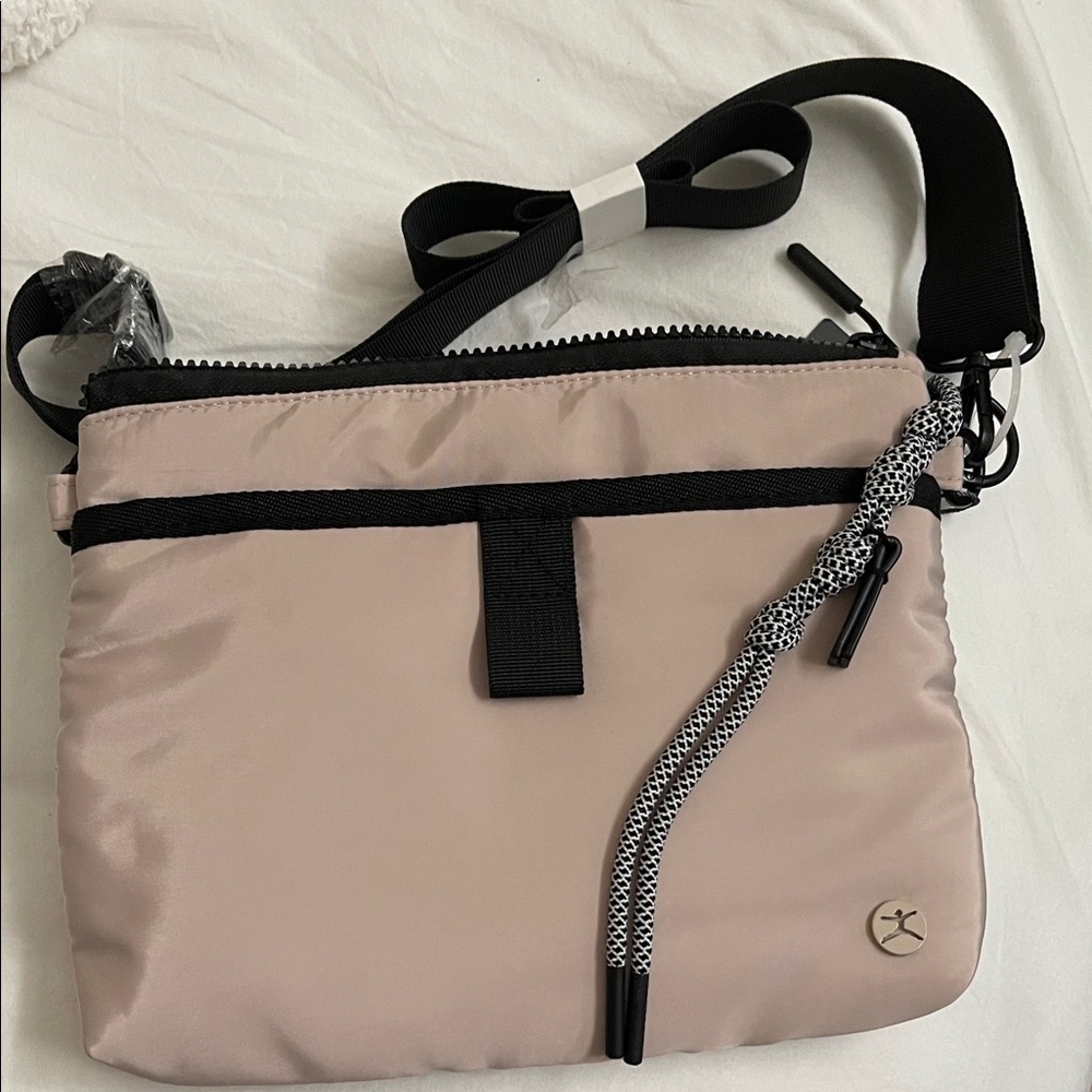 NEW- Danskin Zora Crossbody Bag Taupe